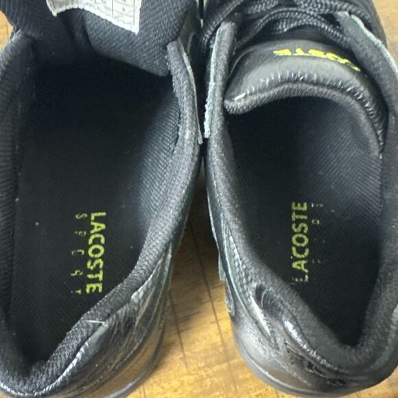 Lacoste Black Leather Sneakers Men\'s Size 9 Casual Streetwear Shoes main image 6